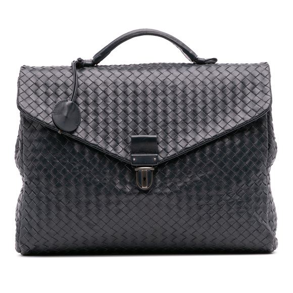 Pre-Loved Bottega Veneta Nappa Intrecciato Briefcase - Picture 1 of 12
